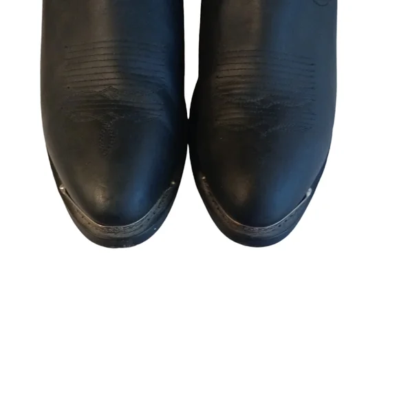 Shayanne Women’s Black Cowboy Boots Slouchy Black Cowgirl Boots Size 9 - Picture 4 of 14
